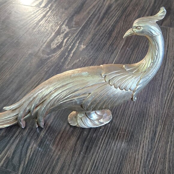 Vintage Solid Resin Gold Pheasant (Circa 1960's) MCM - Picture 1 of 9